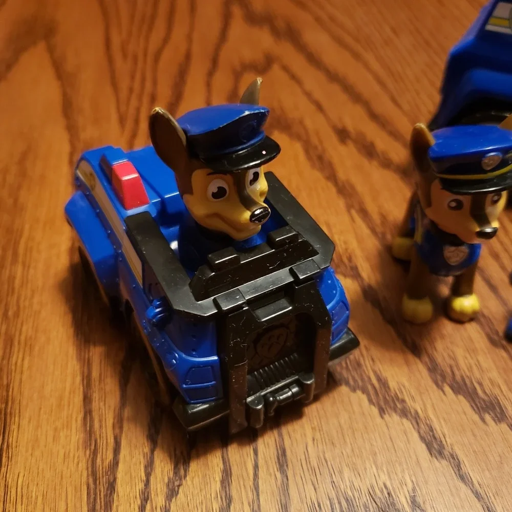 Paw Patrol Chase Police Cruiser Vehicle‎ & Figures Lot Toy Car Truck